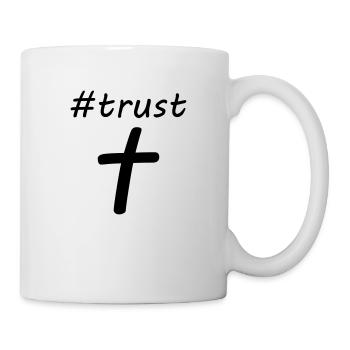 #trust jesus christ - Tasse - Weiß - Rechts