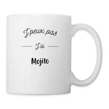 J'peux pas j'ai mojito, humour alcool - Mug blanc - blanc - Droite