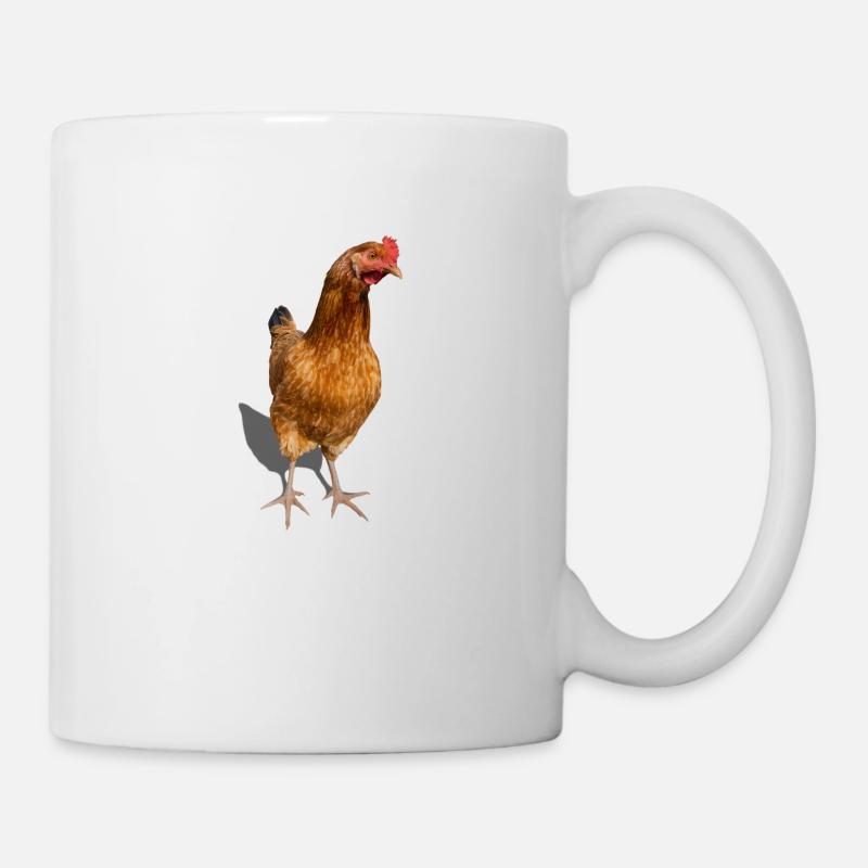 poule - Mug blanc - blanc