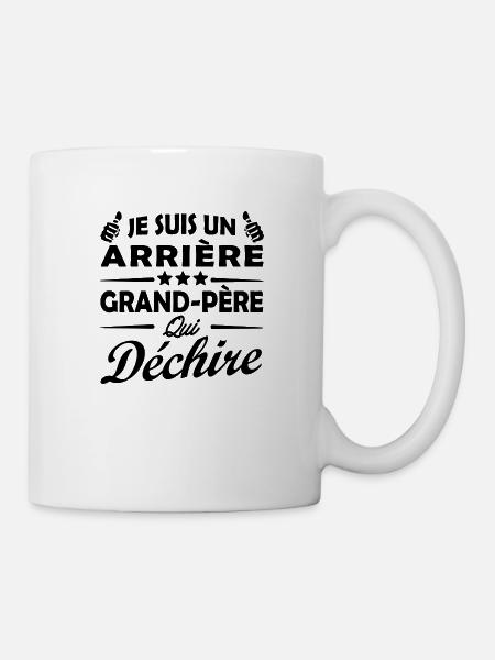 je suis un arrière grand père qui déchire - Mug blanc - blanc