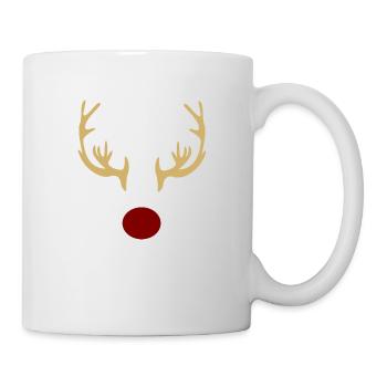 Renne aux bois d'or - Mug blanc - blanc - Droite