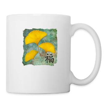 Ginkgo Feng Shui Design Happiness - Mug - white - Right