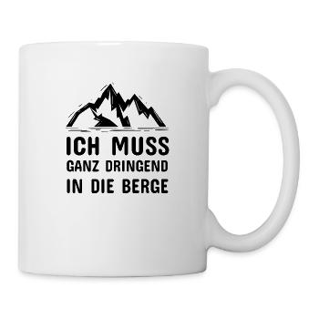 Hiking, climbing, climb, walking, mountain, hike, - Tasse - Weiß - Rechts