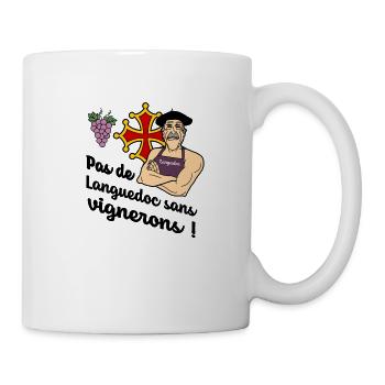 Vignerons du Languedoc - Mug blanc - blanc - Droite