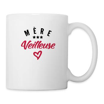 mère veilleuse - cadeau humour maman - Mug blanc - blanc - Droite