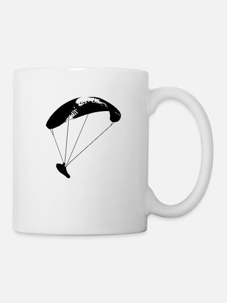 paraglider 10 - Tasse - Weiß
