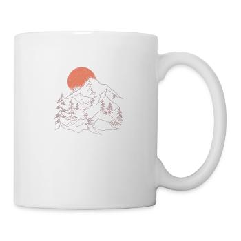 Mountains - landscape in sunset - Mug - white - Right