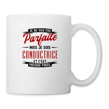 pas parfaite mais conductrice - Mug blanc - blanc - Droite