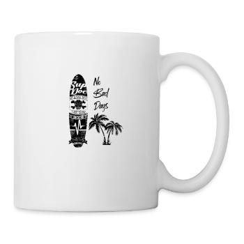 Logo skull png No Bad Days - Tasse - Weiß - Rechts