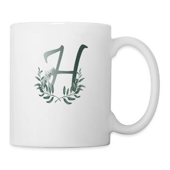Letter H with plants - Mug - white - Right