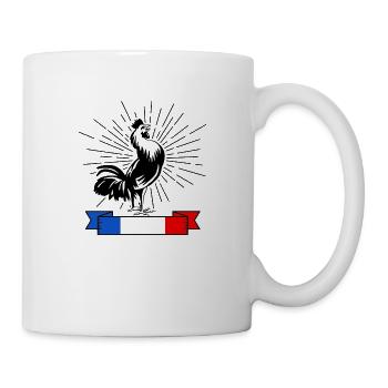 Le coq Français - Mug blanc - blanc - Droite