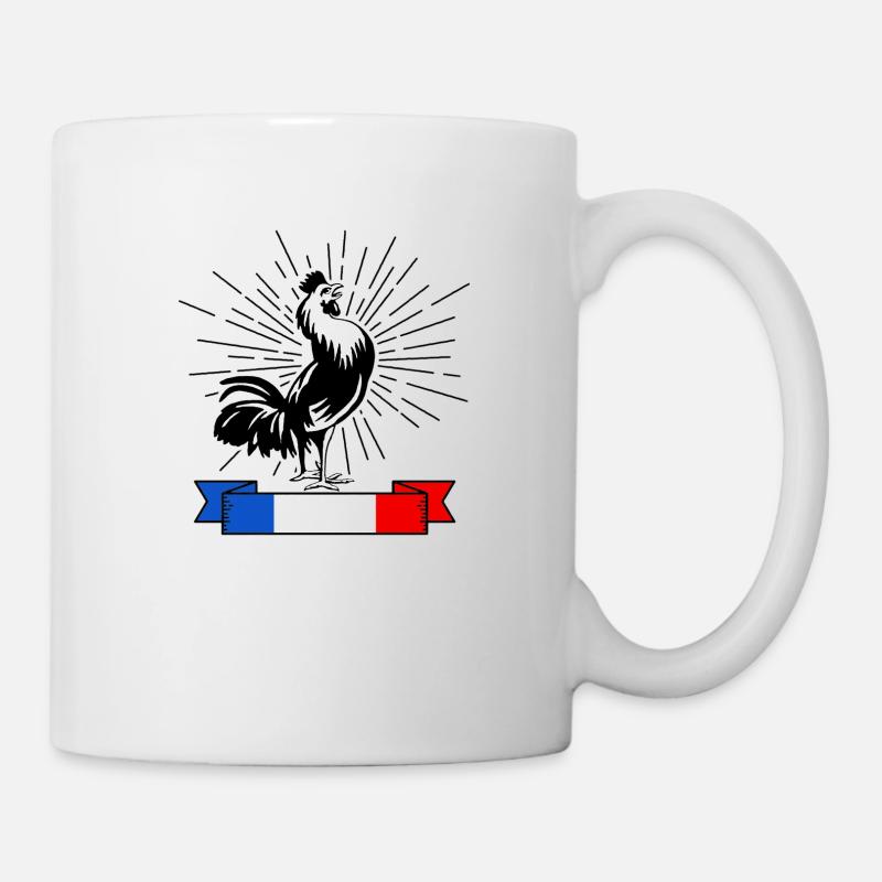 Le coq Français - Mug blanc - blanc