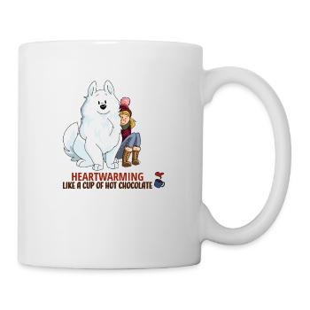 Samojede Winter Weihnachten Geschenk Hundeliebe - Tasse - Weiß - Rechts