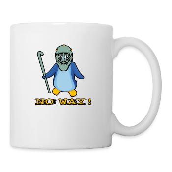 hockey feldhockey torwart no way hockeytormann - Tasse - Weiß - Rechts