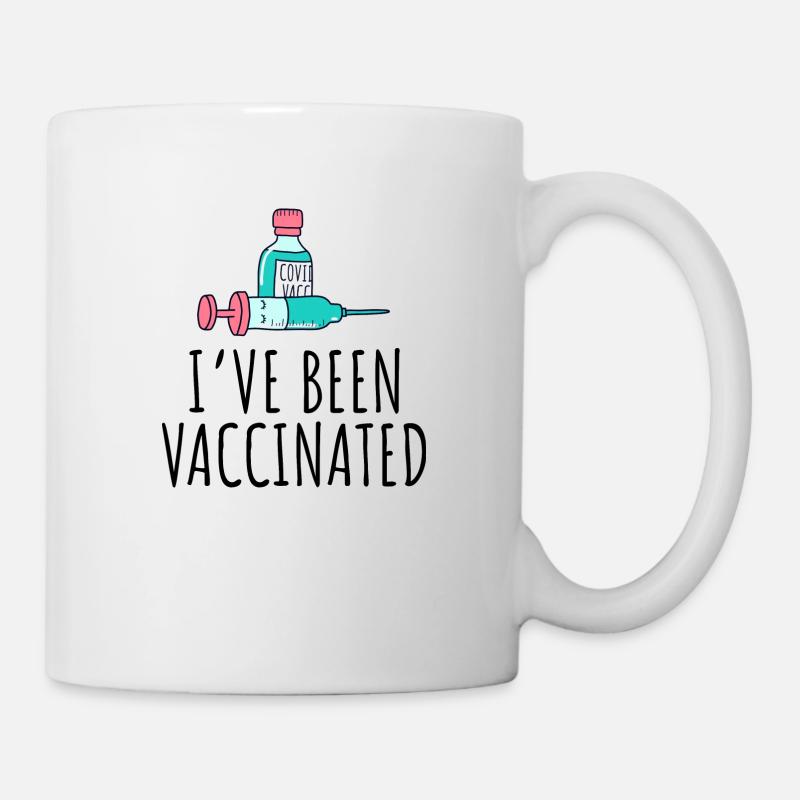 J'ai été vacciné cadeau de vaccination - Mug blanc - blanc