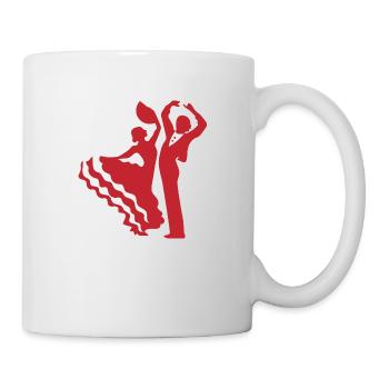 Paire flamenco - Mug blanc - blanc - Droite