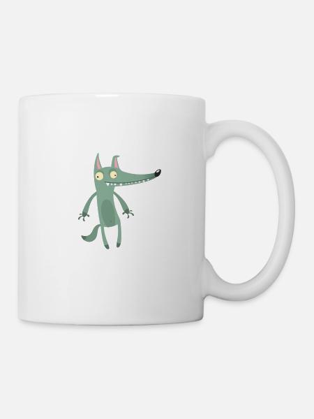Travail travail dictons bête de somme bureau humour loups - Mug blanc - blanc