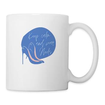 Keep calm and wear heels - Mug - white - Right