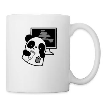 panda ultrasound radiologist - Mug - white - Right