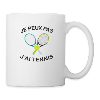 Je Peux Pas J'ai Tennis - Mug blanc - blanc - Droite