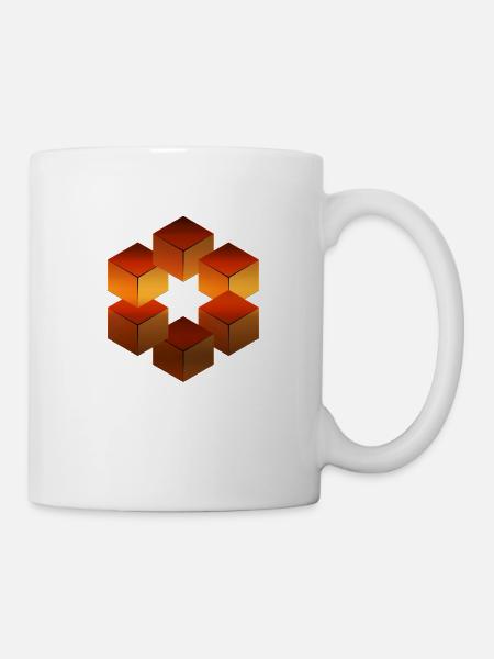Illusion d’optique - Mug blanc - blanc