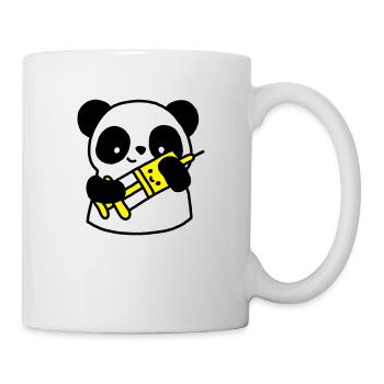 Panda nurse with syringe - Mug - white - Right
