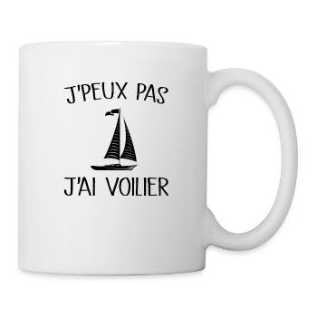 Je Peux Pas J'ai Voilier - Mug blanc - blanc - Droite