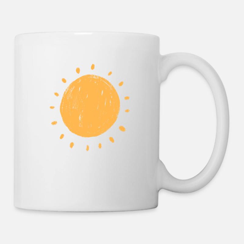 Sonne - Tasse - Weiß