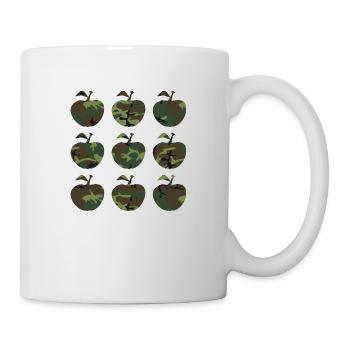camouflage apple Retro - Mug - white - Right