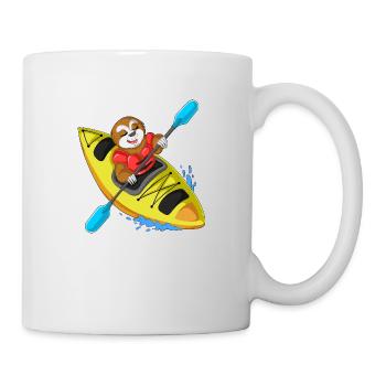 kayak paresseux - Mug blanc - blanc - Droite