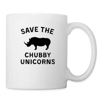 Save the chubby unicorn - Mug - white - Right
