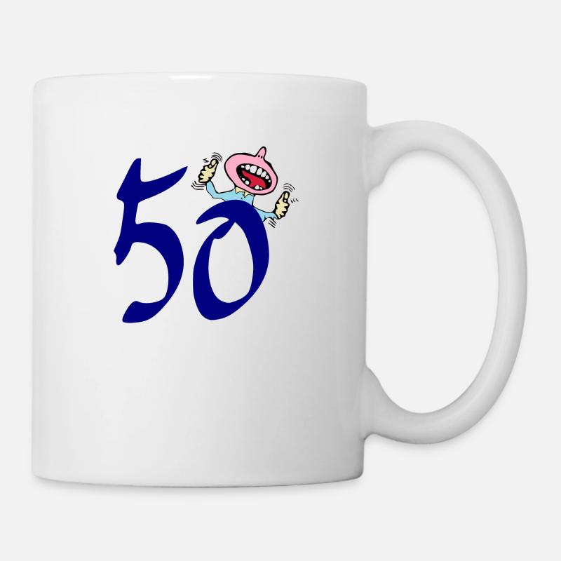 50 - Mug blanc - blanc