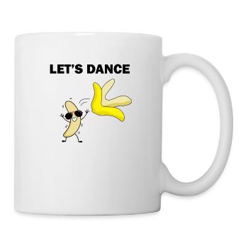 Let's Dance! Go bananas! funny banana - Mug blanc - blanc - Droite