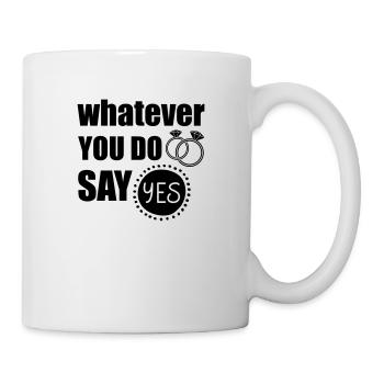 Demande en mariage - Mug blanc - blanc - Droite