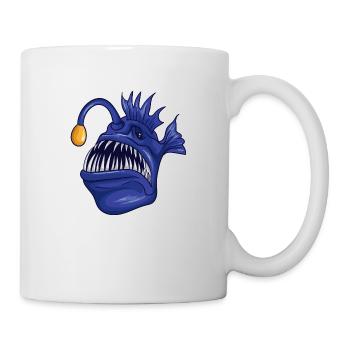 Gruseliger Anglerfisch - Tasse - Weiß - Rechts