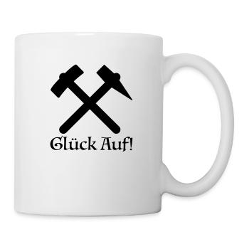 Glück Auf! Bergbau Ruhrpott Ruhrgebiet Zeche - Tasse - Weiß - Rechts