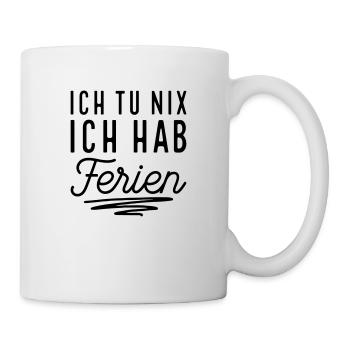 Endlich Ferien - Tasse - Weiß - Rechts