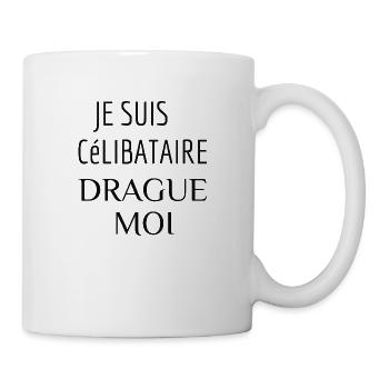 CéLIBATAIRE - Mug blanc - blanc - Droite