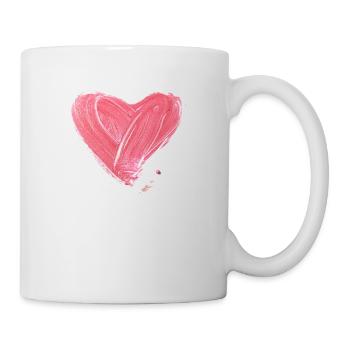 Herz Liebe Blut Geschenkidee Herzchen Liebling - Tasse - Weiß - Rechts