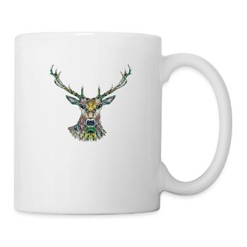 Le cerf - Mug blanc - blanc - Droite