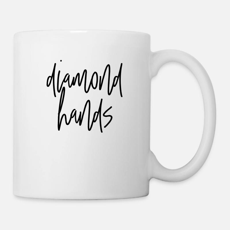 diamondhands 2 - Mug blanc - blanc