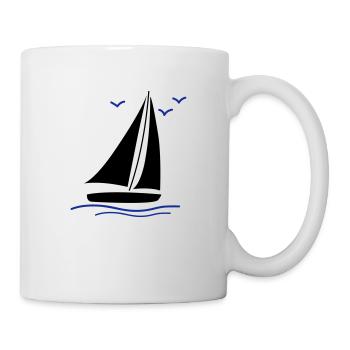 voilier 02 - Mug blanc - blanc - Droite