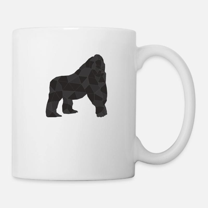 Silberrücken | Gorilla - Tasse - Weiß