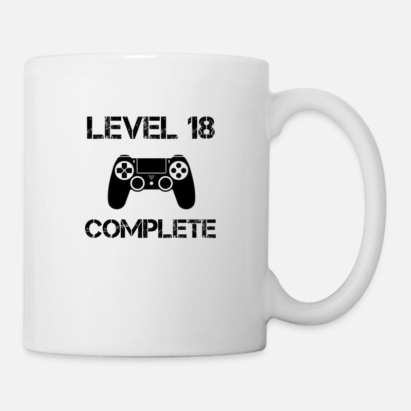 18ème anniversaire - Niveau 18 Complete - Mug blanc - blanc