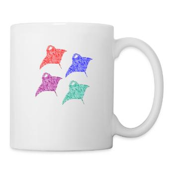 Raie Manta - Mug blanc - blanc - Droite