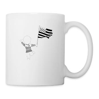 Britannien-Flagge Geschenk T-Shirt - Tasse - Weiß - Rechts