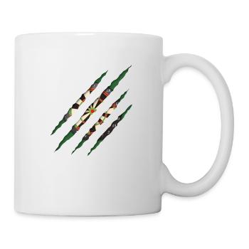 Dart, Dartscheibe - Tasse - Weiß - Rechts