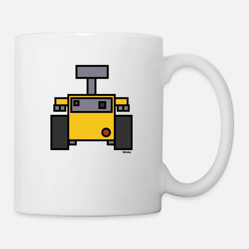 Roboter - Deep Bricks - Tasse - Weiß