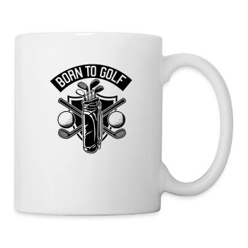 Born to golf - Tasse - Weiß - Rechts