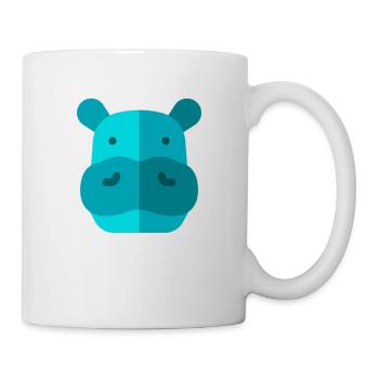 Nilpferd - Tasse - Weiß - Rechts